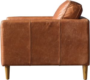 Gallery Direct Osborne Armchair Vintage Brown Leather | Shackletons