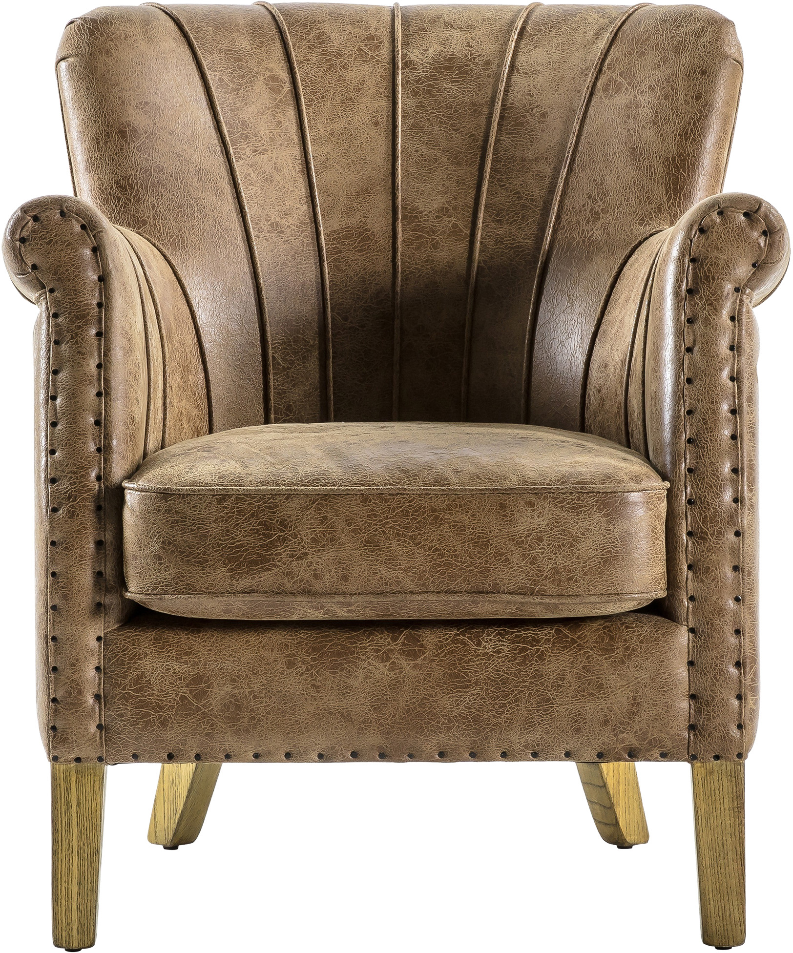 Gallery Direct Hickman Armchair Brown Leather