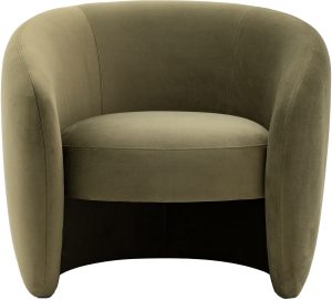 Gallery Direct Curvo Armchair Moss Green | Shackletons