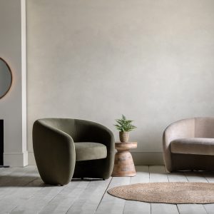 Gallery Direct Curvo Armchair Moss Green | Shackletons