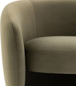 Gallery Direct Curvo Armchair Moss Green | Shackletons
