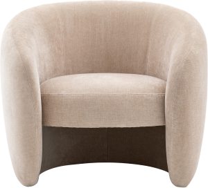 Gallery Direct Curvo Armchair Cream | Shackletons