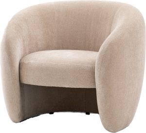 Gallery Direct Curvo Armchair Cream | Shackletons