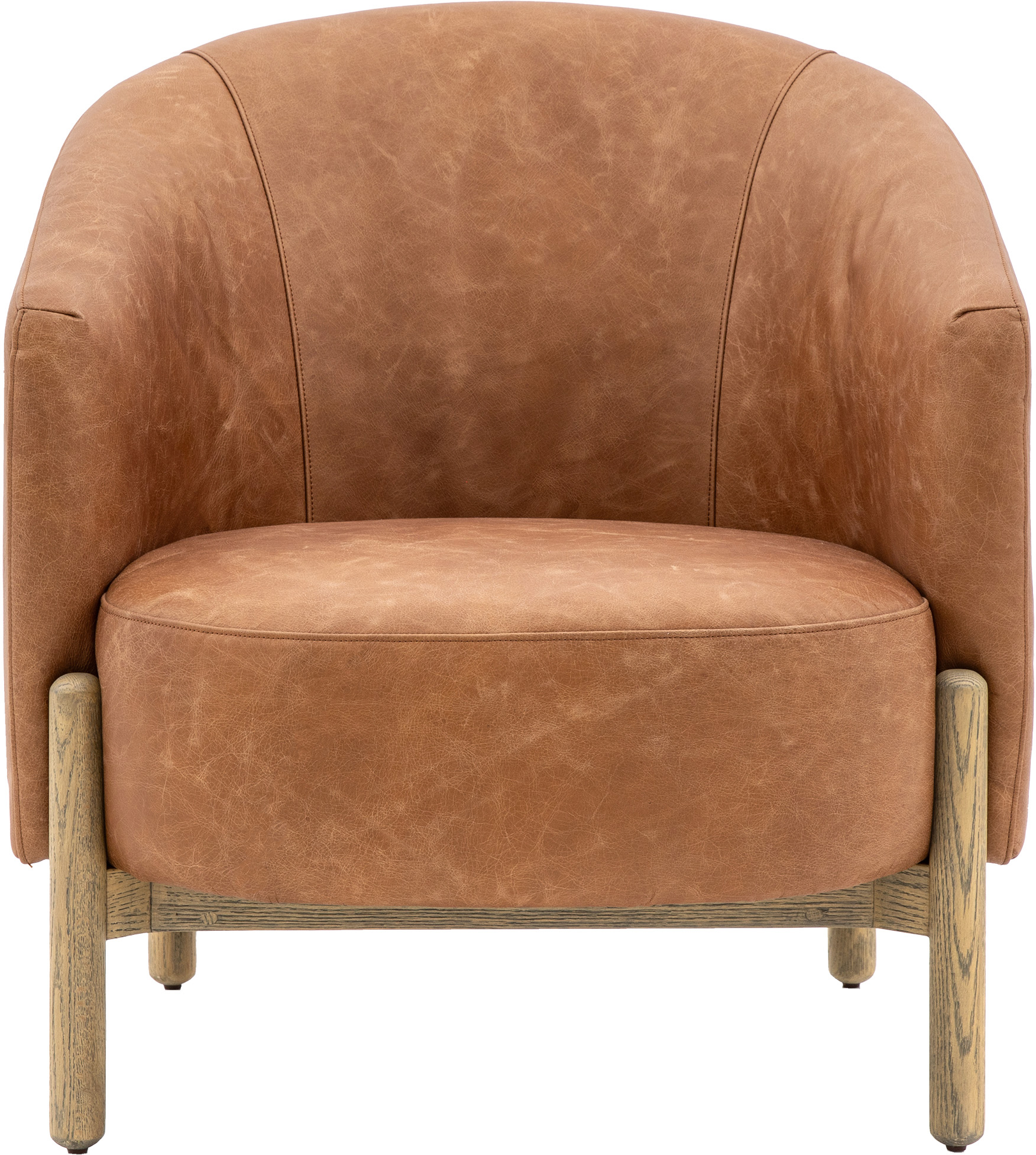 Gallery Direct Tindon Armchair Vintage Brown Leather