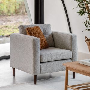 Gallery Direct Whitwell Armchair Light Grey | Shackletons