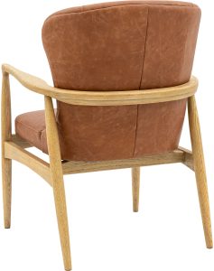 Gallery Direct Tariva Armchair Ant Brown Leather | Shackletons Gallery Direct Tariva Armchair Ant Brown Leather | Shackletons