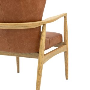 Gallery Direct Tariva Armchair Ant Brown Leather | Shackletons Gallery Direct Tariva Armchair Ant Brown Leather | Shackletons