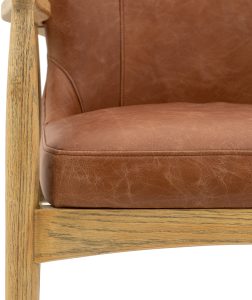 Gallery Direct Tariva Armchair Ant Brown Leather | Shackletons Gallery Direct Tariva Armchair Ant Brown Leather | Shackletons