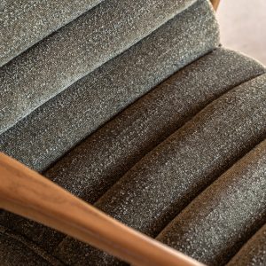 Gallery Direct Datsun Armchair Green Boucle | Shackletons