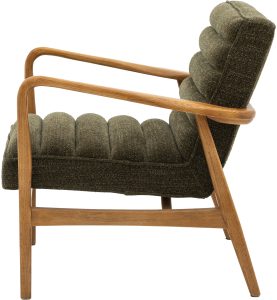Gallery Direct Datsun Armchair Green Boucle | Shackletons