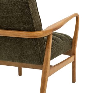Gallery Direct Datsun Armchair Green Boucle | Shackletons