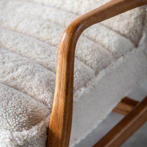 Gallery Direct Datsun Armchair Cream Sheepskin | Shackletons