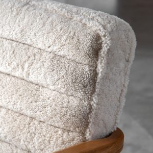 Gallery Direct Datsun Armchair Cream Sheepskin | Shackletons