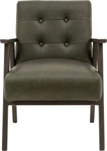Gallery Direct Blackhall Armchair Heritage Green Leather | Shackletons