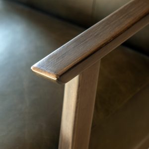 Gallery Direct Blackhall Armchair Heritage Green Leather | Shackletons