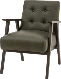 Gallery Direct Blackhall Armchair Heritage Green Leather | Shackletons