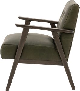 Gallery Direct Blackhall Armchair Heritage Green Leather | Shackletons
