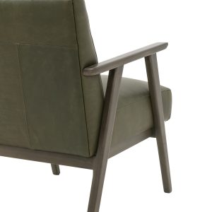 Gallery Direct Blackhall Armchair Heritage Green Leather | Shackletons