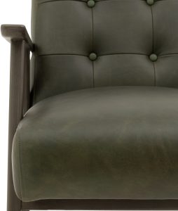 Gallery Direct Blackhall Armchair Heritage Green Leather | Shackletons