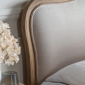Gallery Direct Chic 6 Linen Upholstered Bed Weathered | Shackletons