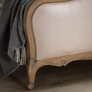 Gallery Direct Chic 6 Linen Upholstered Bed Weathered | Shackletons