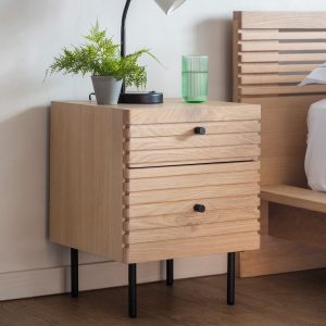 Gallery Direct Okayama 2 Drawer Bedside | Shackletons