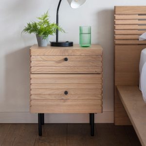 Gallery Direct Okayama 2 Drawer Bedside | Shackletons