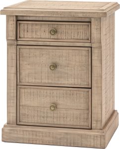 Gallery Direct Vancouver 3 Drawer Bedside | Shackletons
