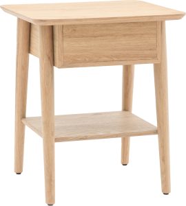 Gallery Direct Hatfield 1 Drawer Bedisde Natural | Shackletons