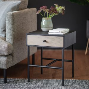 Gallery Direct Carbury 1 Drawer Bedside Table | Shackletons