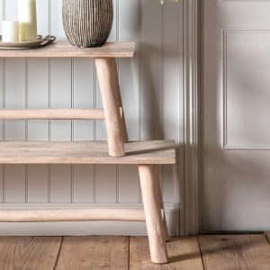 Gallery Direct Alberta Bench Natural Rustic | Shackletons