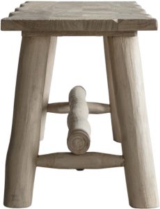 Gallery Direct Alberta Bench Natural Rustic | Shackletons