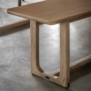 Gallery Direct Craft Dining Bench Smoked | Shackletons