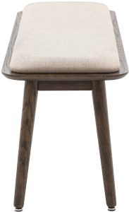 Gallery Direct Hatfield Bench Smoked | Shackletons