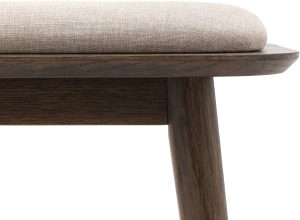 Gallery Direct Hatfield Bench Smoked | Shackletons
