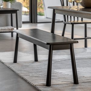 Gallery Direct Wycombe Dining Bench Black | Shackletons