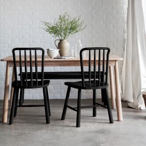 Gallery Direct Wycombe Dining Bench Black | Shackletons
