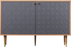 Gallery Direct Newbury 2 Door Cabinet Oak Grey | Shackletons