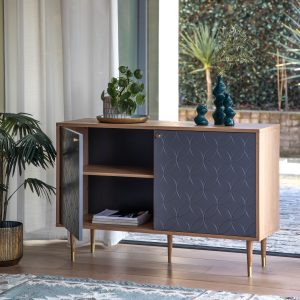 Gallery Direct Newbury 2 Door Cabinet Oak Grey | Shackletons