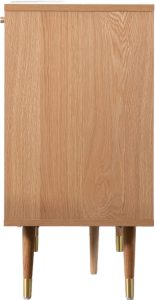 Gallery Direct Newbury 2 Door Cabinet Oak Grey | Shackletons