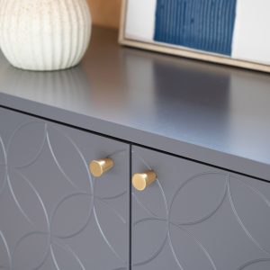 Gallery Direct Holbrook 2 Door Cabinet Grey | Shackletons