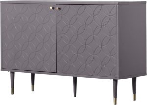 Gallery Direct Holbrook 2 Door Cabinet Grey | Shackletons