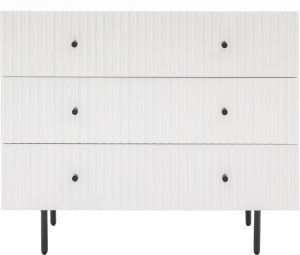 Gallery Direct Buckhurst 3 Drawer Chest White | Shackletons