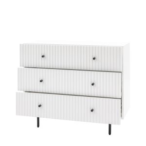 Gallery Direct Buckhurst 3 Drawer Chest White | Shackletons
