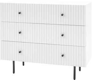 Gallery Direct Buckhurst 3 Drawer Chest White | Shackletons