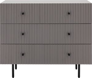 Gallery Direct Buckhurst 3 Drawer Chest Grey | Shackletons
