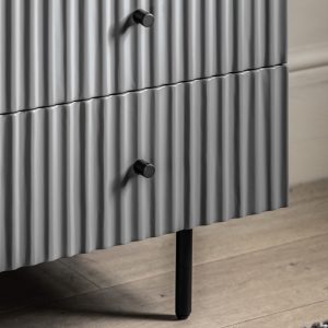 Gallery Direct Buckhurst 3 Drawer Chest Grey | Shackletons