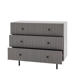 Gallery Direct Buckhurst 3 Drawer Chest Grey | Shackletons