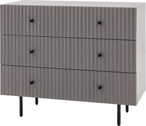Gallery Direct Buckhurst 3 Drawer Chest Grey | Shackletons