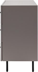 Gallery Direct Buckhurst 3 Drawer Chest Grey | Shackletons